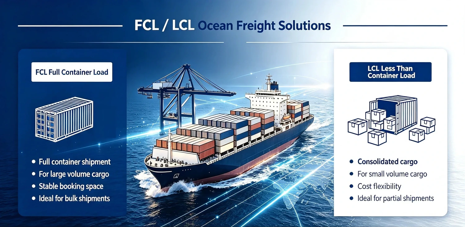 Ocean Freight FCL VS LCL