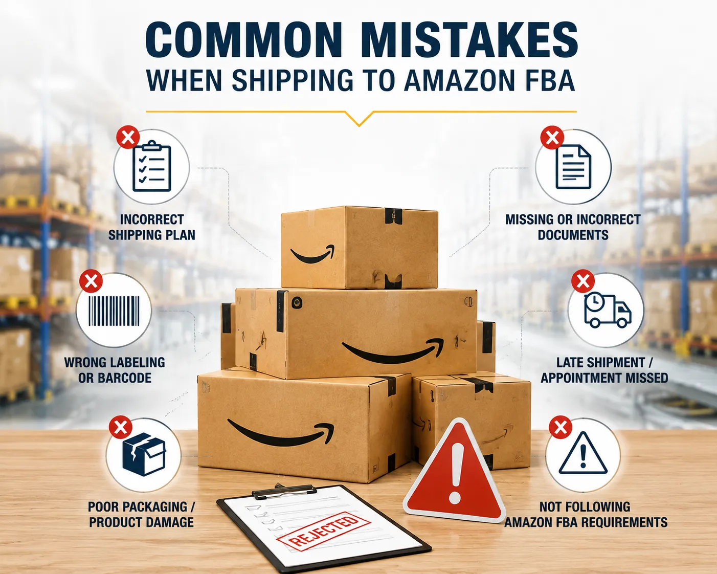common mistakes for shipping to FBA